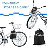 Toptrek Bike Cover 210T Waterproof Universal Size 200x110x70cm Black view 7