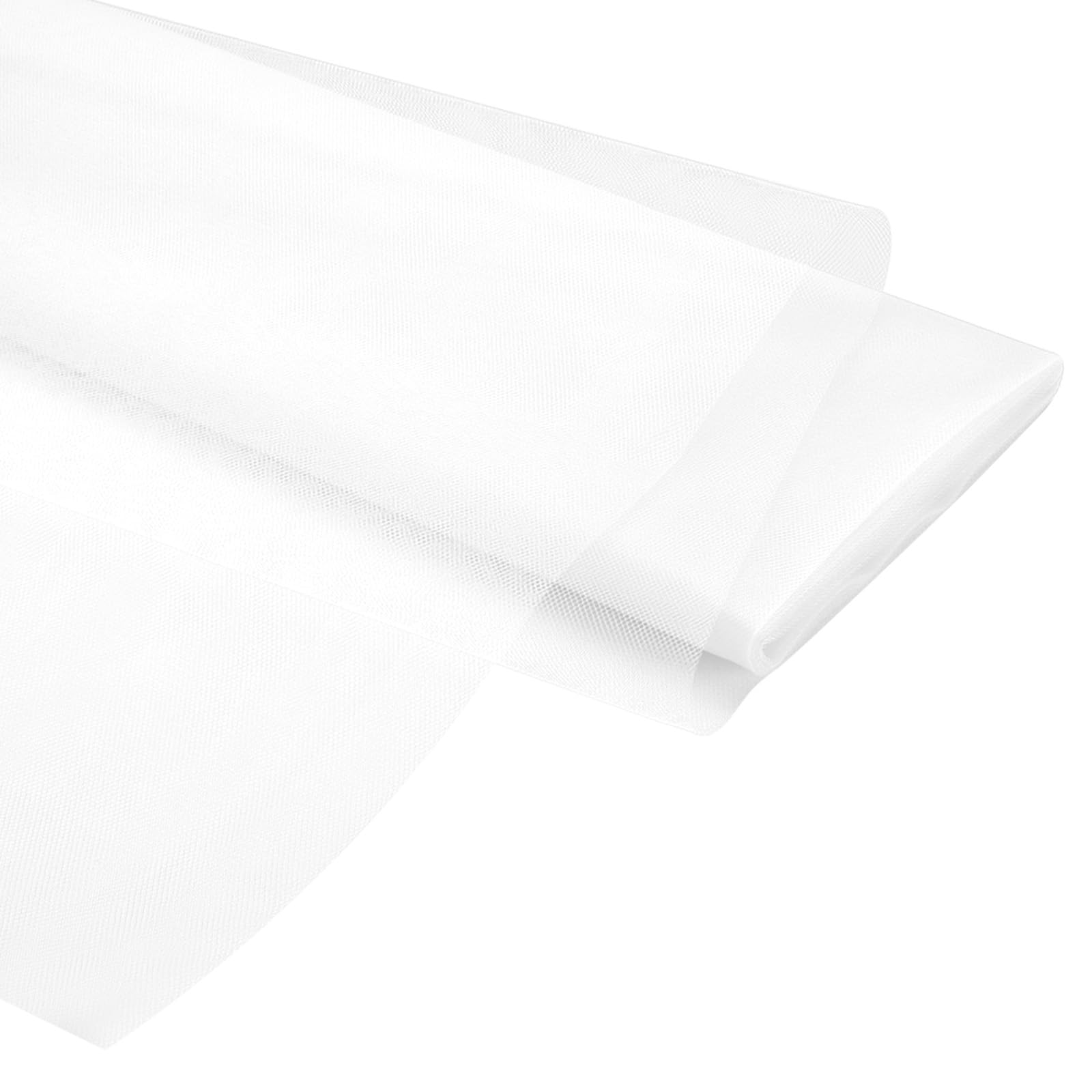 PATIKIL Tulle Fabric Rolls, 54 Inch by 10 Yards Fabric Spool Tulle Ribbon Netting Bolt for DIY Crafts Wedding Party Decorations, Tutu Skirts, Table Skirt, Gift Wrapping, White