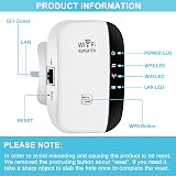 Ubcwin 2023 WiFi Booster Extender 3650 Sq.ft 45 Devices Ethernet White view 2
