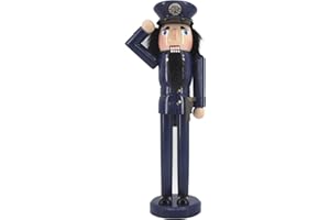 TX USA Corporation 14" Holiday Mantel Display Policeman Theme Christmas Nutcracker Figurine