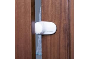 Toddleroo by North States Rotating Door Stopper: Protect Little Fingers from Getting Pinched in Doors. Attaches to The Outer Edge of Any Door. Baby proofing with Confidence (1-Count, White)