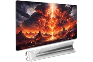 SIXTORE Premium Board Game 24x14in TCG Playmat Compatible for OCG CCG RPG MTG Play Mats,Mousepad Desk Mat (040322-Divine Judgment)