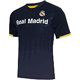 Icon Sports Men Compatible with Real Madrid Sublimation Logo Poly Soccer Jersey - White