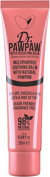 Dr. PAWPAW Tinted Peach Pink Balm 25ml Multi Purpose Lip Cheek Skin