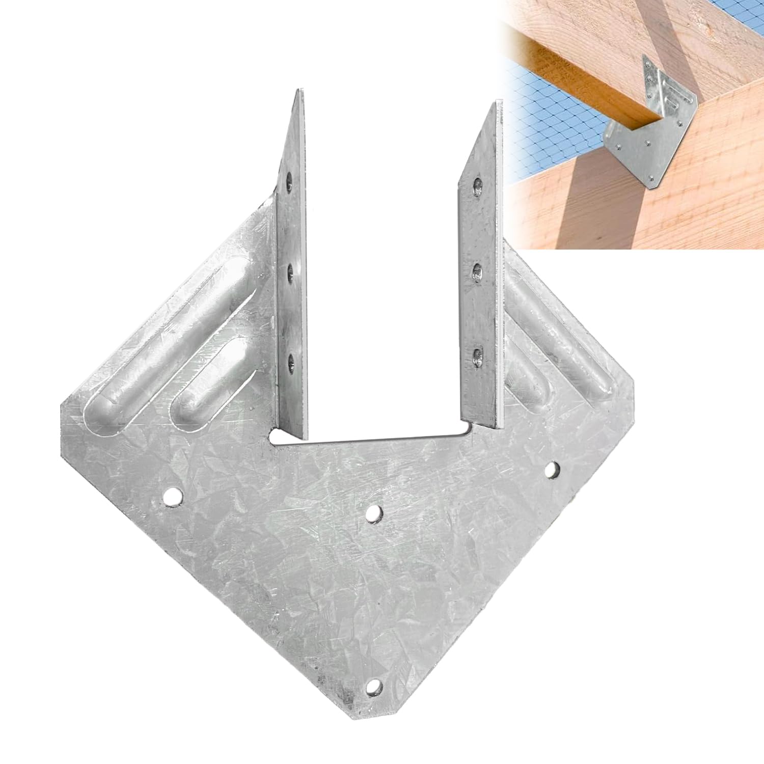 Photo 1 of (30 Packs) Hurricane Ties for Rafer, Hot Dip Galvanized 18-Gauge Hurricane Straps, Steel Connector for Roofing Trusses Wood Timber, Seismic Joist Hangers, Roof Brackets