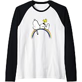 Peanuts - Snoopy Rainbow Raglan Baseball Tee