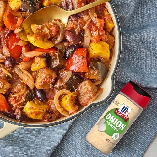 MCCORMICK ONION POWDER, NON GMO, MADE WITH FRESH, WHOLE, ONIONS, FOR BRINGING CONSISTENT ONION FLAVOR TO MEALS & RECIPES, 2.62 OZ
