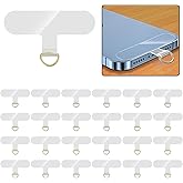 LonlyEagle 24 Pieces Phone Tether Tab, Universal Phone Lanyard Patch Without Adhesive