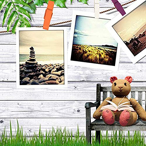 50Pcs/Set Push Pins with Colorful Wooden Clip Pushpins Thumb Tacks for Cork Boards Bulletin Boards Cubicle Walls, No Holes for Paper(Random Color)