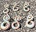 BodyJ4You Glass Spiral Tapers, 2 Pieces Candy Cane Glass Plugs 2G-14mm (2 Pieces)