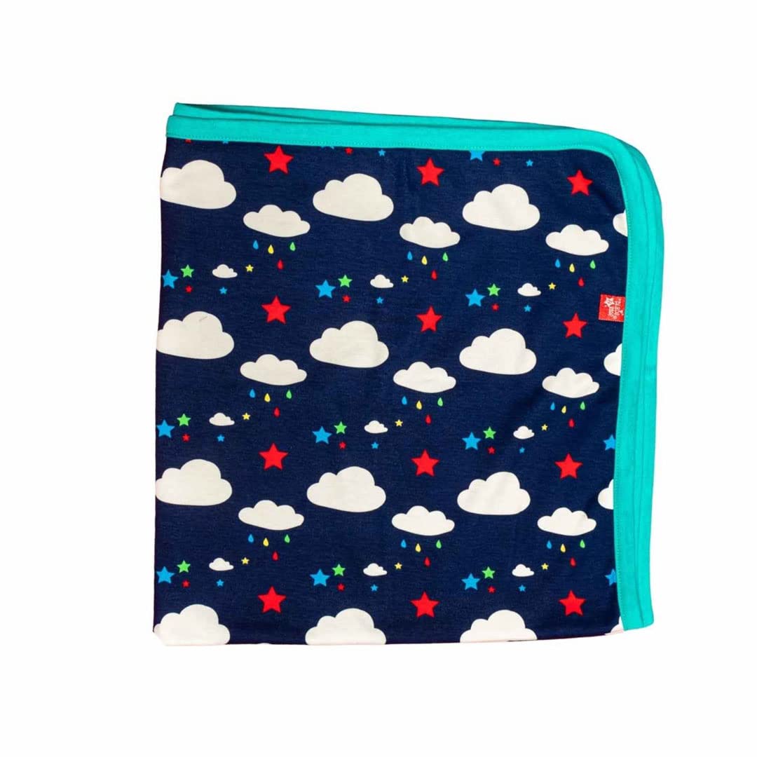 Blade & Rose | Blanket For Babies & Toddlers |95% Cotton | Blue | Weather Design