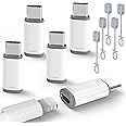5 Pack USB C to Lightning Charge Adapter for iPhone 16 15, Lightning to USB C Adapter with Fast Charge Data Transfer for iPhone 16 15 Plus Pro Max, Galaxy S24 S23, Pixel 8 7 6, iPad Pro, MacBook Pro