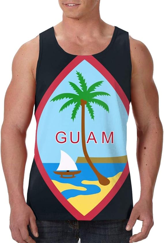 Amazon Co Jp グアムシール タンクトップ ノースリーブ スポーツ フィットネス 筋トレ トレーニング メンズ 服 ファッション小物