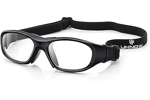 UKNOW Sports Goggles, Anti Fog Protective Eyewear, UV Protection Sports Glasses for Basketball, Racquetball, Pickleball