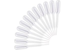 BOROLA 12pcs 0.2ml Plastic Squeeze Transfer Pipettes Suitable Mini Cakes, Children's Painting, Kitchen, Family Day, Party