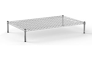 Regal Altair 30''W x 48''L x 8''H Chrome Plated Wire Dunnage Rack | Off The Floor Storage