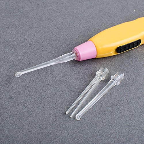 Tinsay Tonsil Stone Remover Tool Ear Pick Wax Remover LED Light+ 3 Adapters Home Use Oral Care - Thumbnail 3