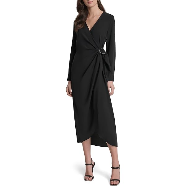 DKNY Women's Dresses Dress, Black, S at Amazon Women's Clothing store