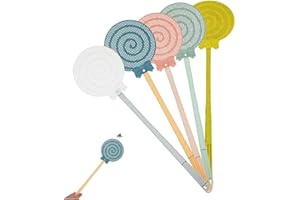 HFINGAQEX Fly Swatter, Funny Candy Shaped Fly Swatters,Long Handle Flyswatter,Heavy Duty,Fly Swatter for Home/Indoor/Outdoor/Classroom/Office