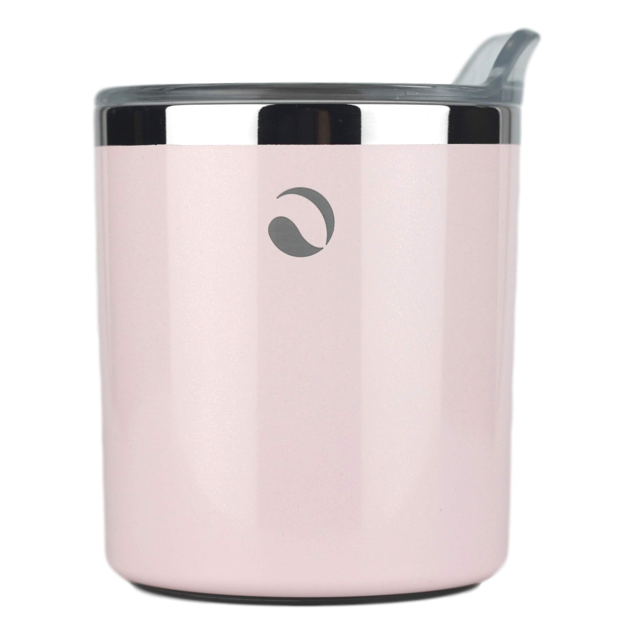 DRINCO- 10oz Stainless Steel Tumbler, Vacuum Insulated Tumbler Whiskey Glass, Rocks Glass, GULT (10oz Whiskey Tumbler, Pale Pink)