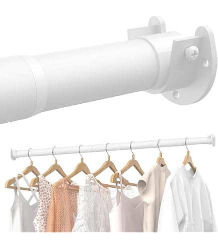 Rubbermaid FastTrack 4ft Closet Rod Set With Brackets & Hangers - White Metal (Open Box)