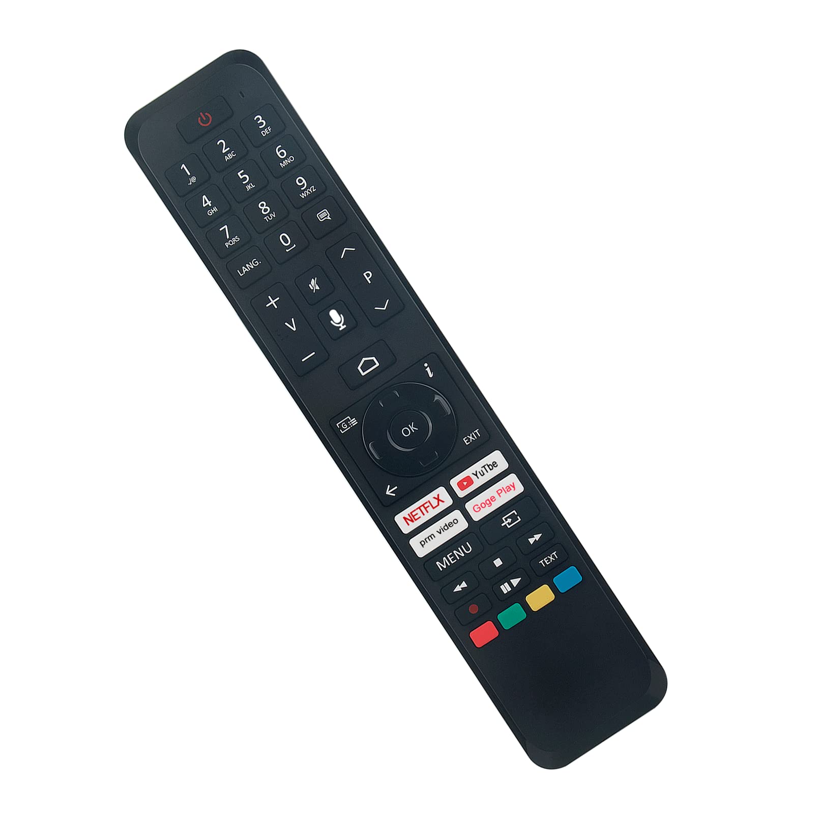 RC45160 Replacement Remote Control -VINABTY-Fit for Panasonic 2K Android TV with NETFLIX YOUTUBE PRIME-VIDEO GOOGLE-PLAY Sub RM-C3601 30115444 LT-58VA6955 CT-8563 R/C 45160 CT-8562 CT-8555