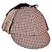 Sherlock Holmes Houndstooth Detective Costume Hat Red & Black