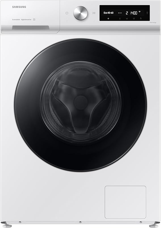 WW11DB7B34GWU3 - Lavadora AI EcoBubble, 11 kg, A-20% con Super Speed 39, Vapor, Color Blanco