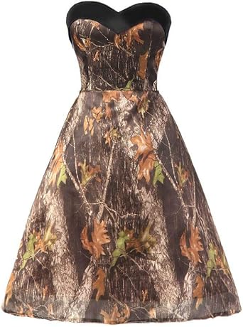 camo cocktail dress