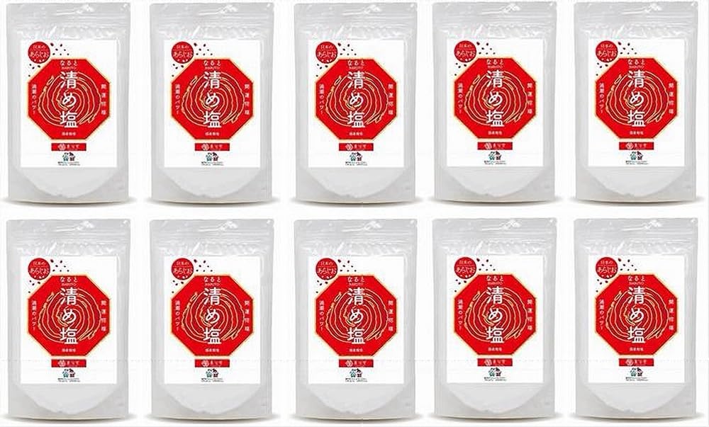 盛り塩 清め塩 あら塩 鳴門 うずしお 888g 日本製 バスソルト パワーストーン 浄化 開運 招福 お清め塩 清めの塩 八角 風水 (888gx10パック) の商品画像