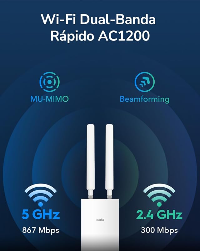 AC1200 Exterior WiFi 5: punto de acceso WiFi para exte, AP1200 Outdoor — foto 3 de 6