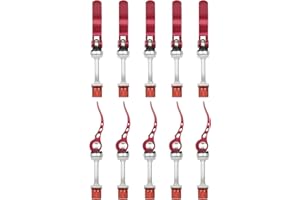 Rowiz Aluminum Alloy Bike Seat Clamp, M6 × 65mm Bicycle Binder Clamp Bolt Seat Post Quick Release, Pack of 10