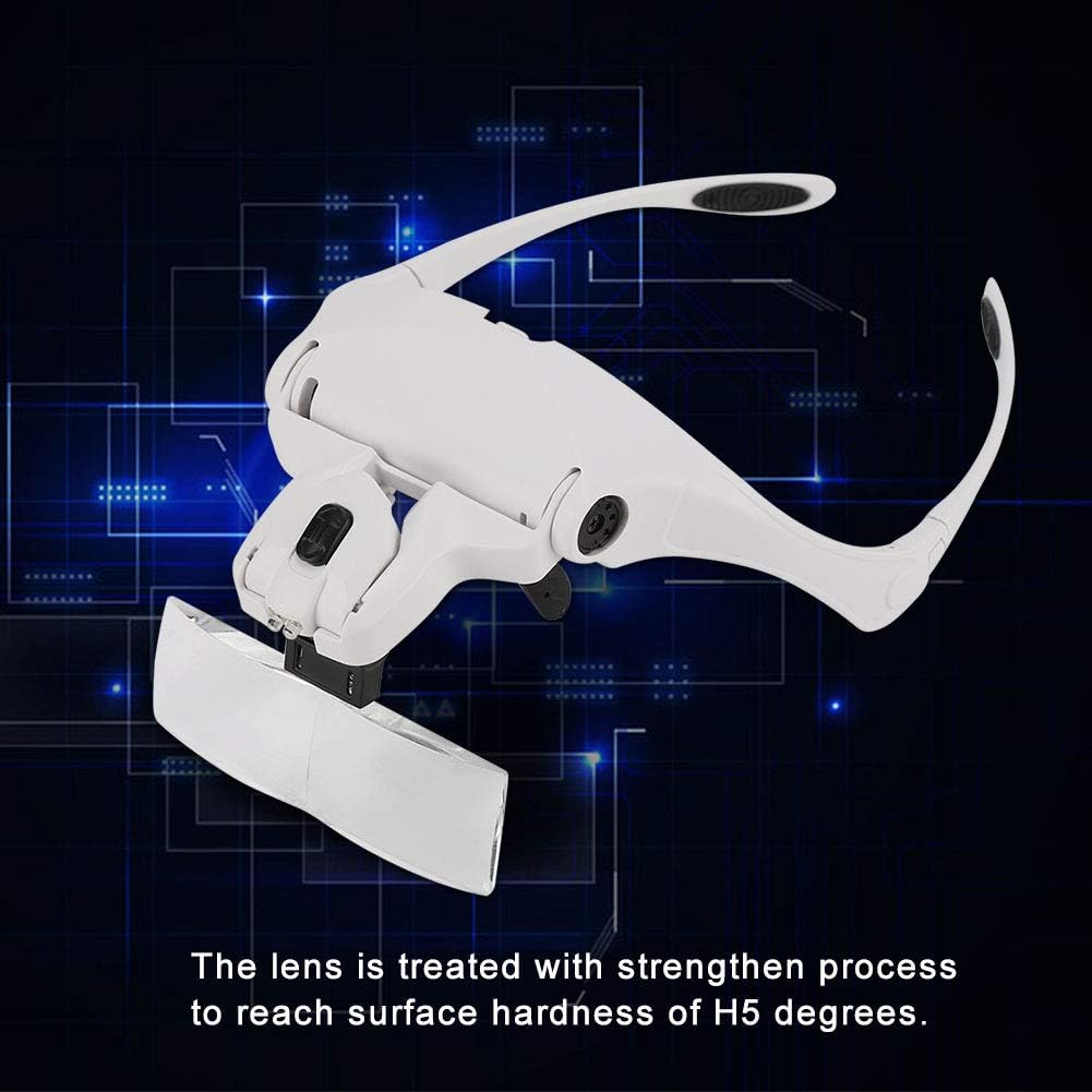 Raguso Eyeglasses Bracket Magnifier,Hands Free Eyeglasses Head Mount