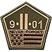 SpaceAuto Never Forget The September 11 Attacks The Pentagon 9/11 Nation Tactical Morale Desert Badge Hook & Loop Embroidery Patch 3.42
