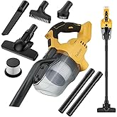TsuIcaty Cordless Vacuum for Dewalt 20V Battery,Handheld Vacuum Cleaner Stick Vacuum Shop Vac for Home Car Hardwood Floor Carpet with Washable HEPA Filter (No Battery)