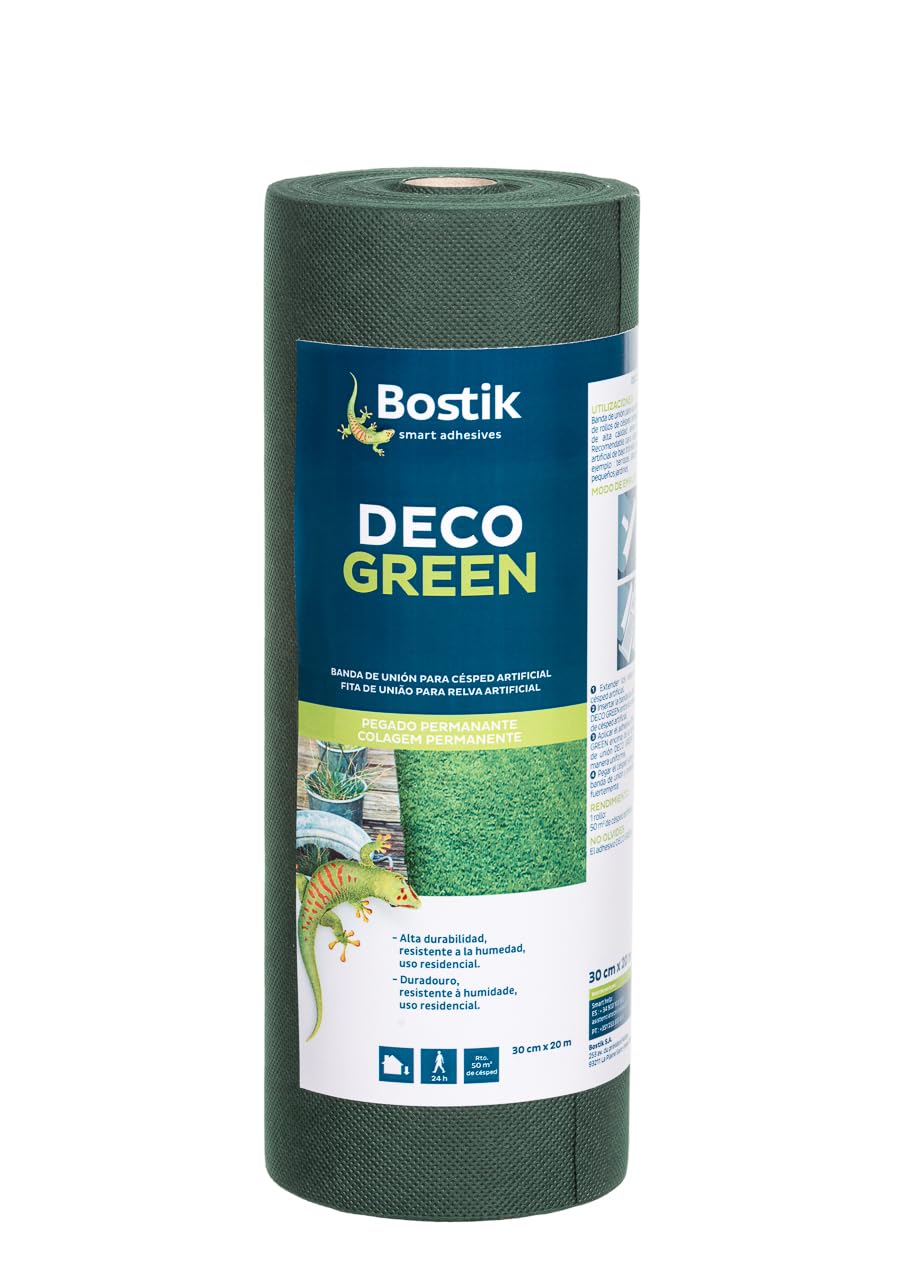 Decogreen Deco Green Union Ribbon, 20 m x 30 cm, Green, Black