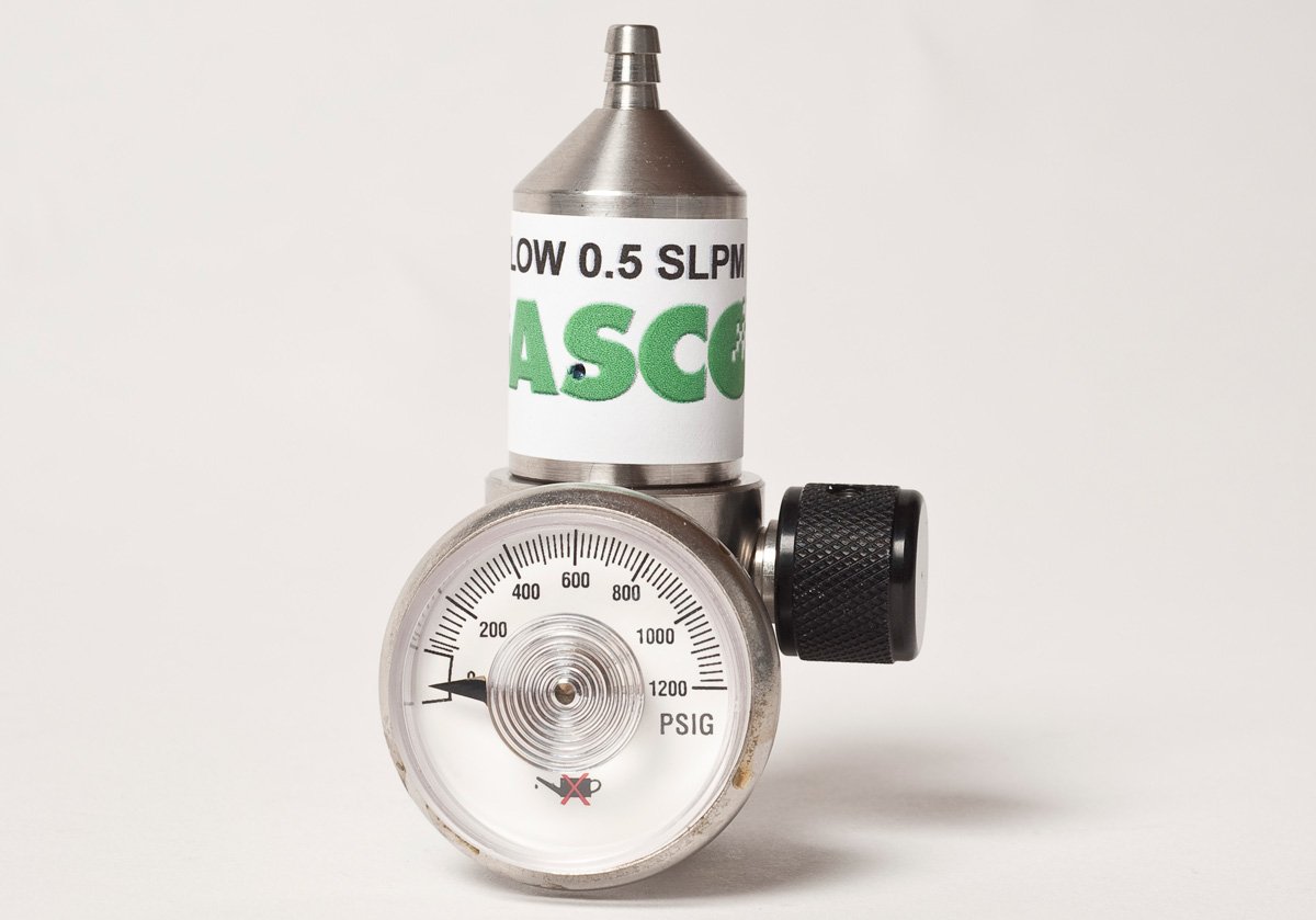 Gasco 70Regulator0.25 Fixed Flow Calibration Gas Regulator 0.25 LPM