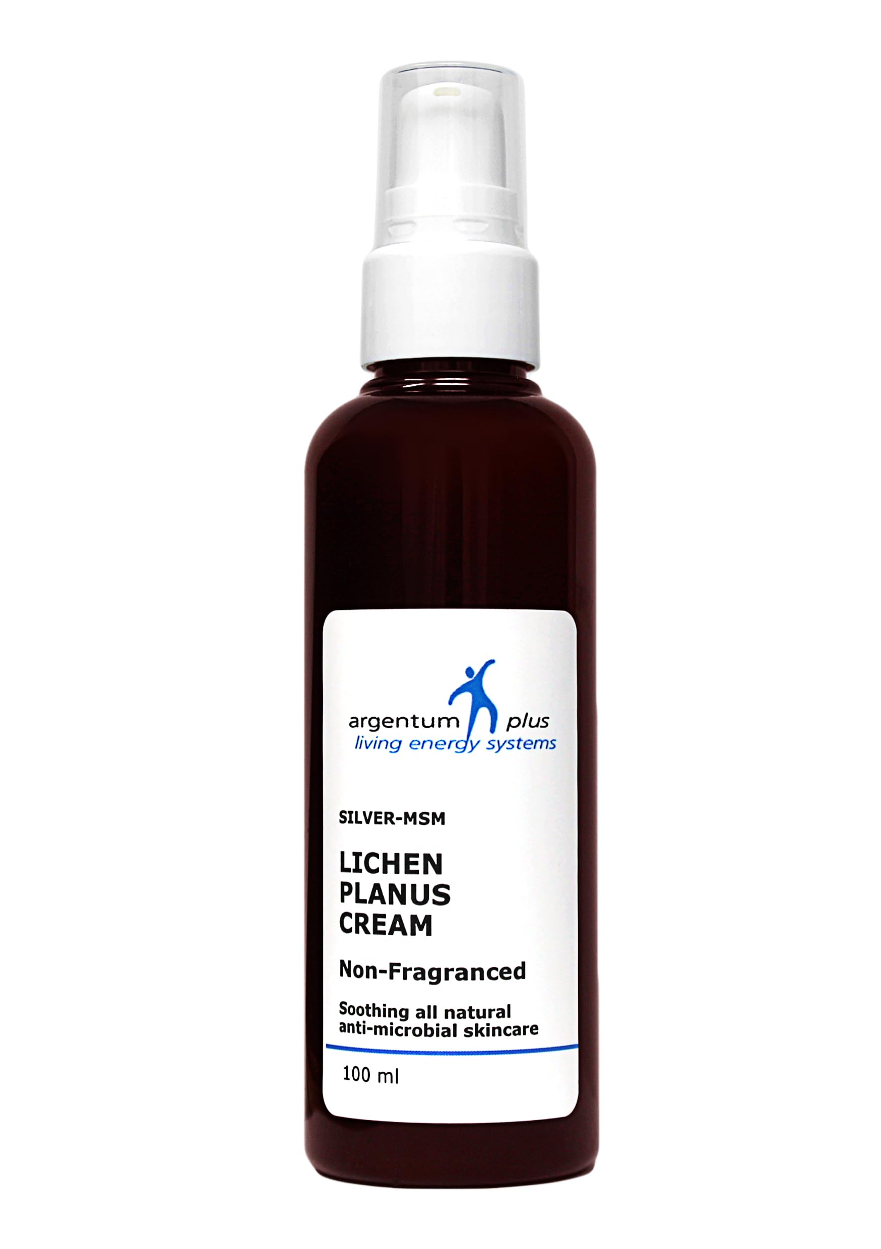 argentum plus - Silver-MSM Lichen Planus Cream Non-Fragranced 100ml | For skin prone to Lichen Planus