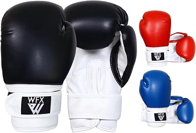 WFX Kids Boxing Gloves 4OZ PU Leather Sparring Muay Thai Training