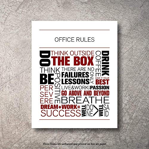 Motivational Office Wall Decor Art Prints Inspirational Quote posters