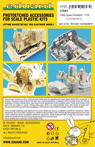 1:700 Hms Queen Elizabeth Trumpeter Eduard Photoetch.