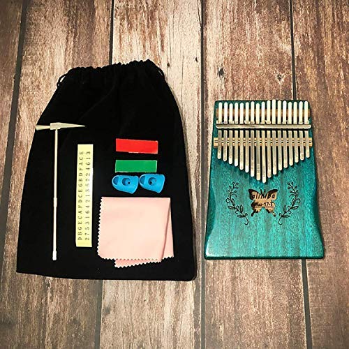 Vilihy-Kalimba-Mbira-Thumb-Piano-Sanza-17-keys-Solid-Wood-Finger-Piano-with-Carry-Bag-Music-Book-Musical-Scale-Stickers-Tuning-Hammer-Finger-sleeve-Musical-Gift-Easy-to-learn