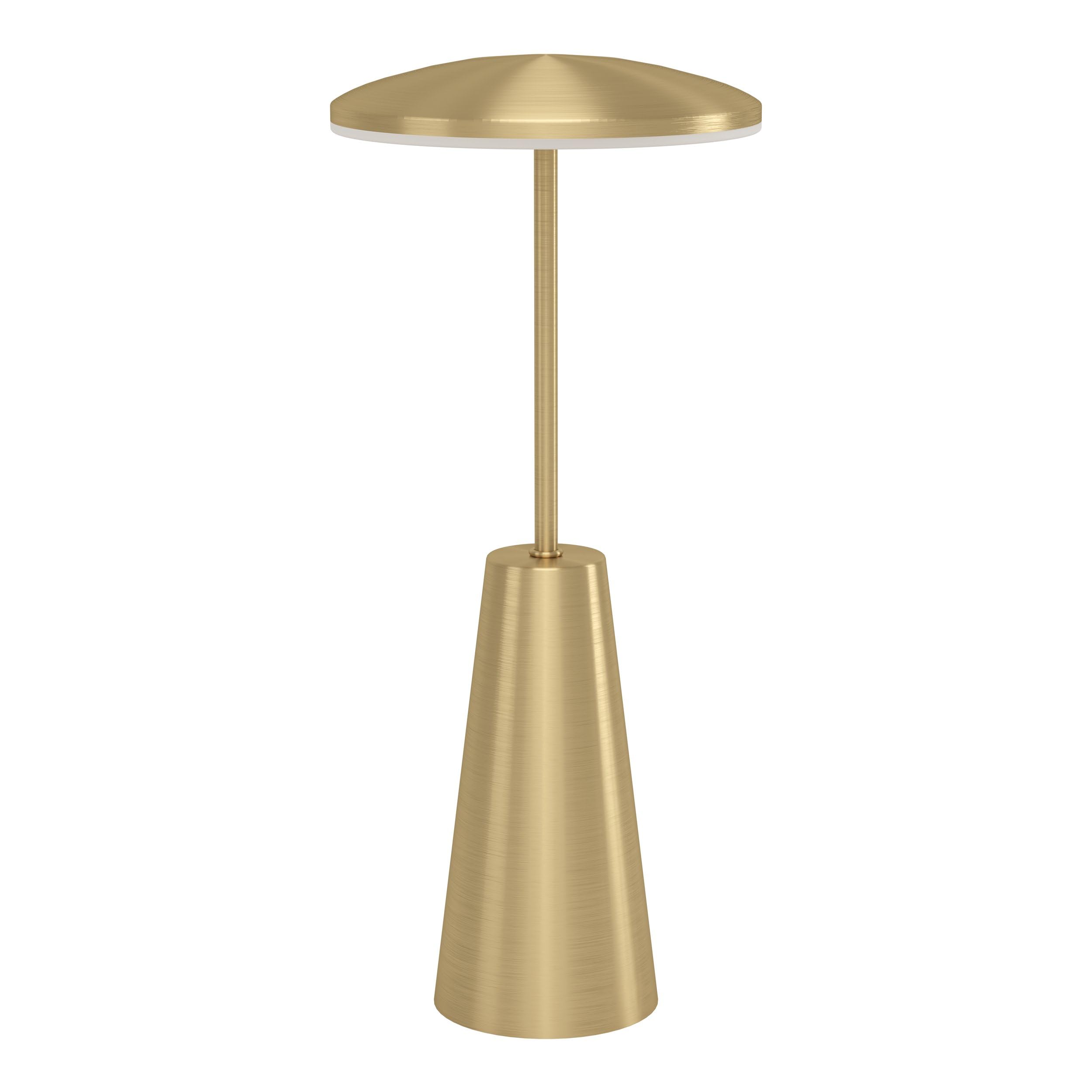 Eglo LED Outdoor Table lamp Piccola, Touch dimmable Bedside lamp with Adjustable Light Colour, Outside Garden Light, Balcony and Terrace Lighting, Metal in Brass, IP54
