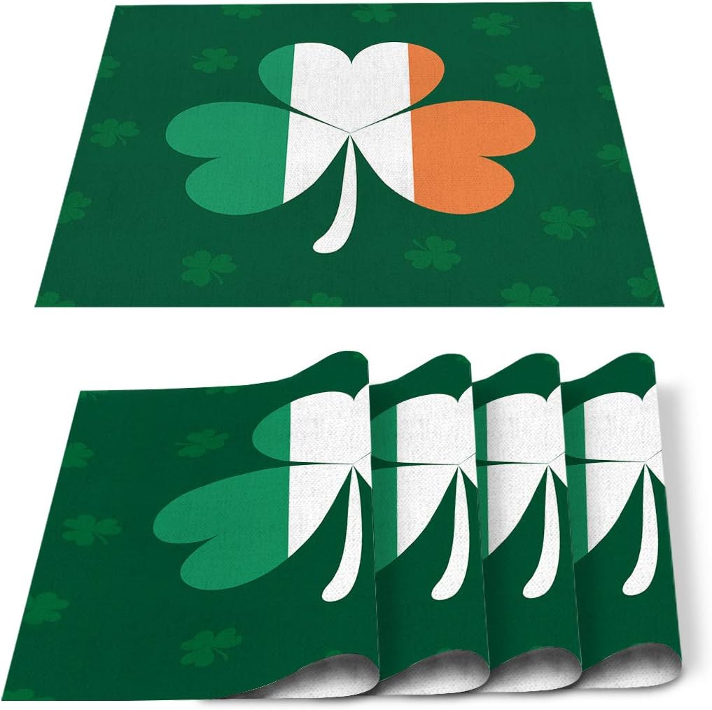 FAMILYDECOR Placemats Set of 6 Holiday Party Dining Table