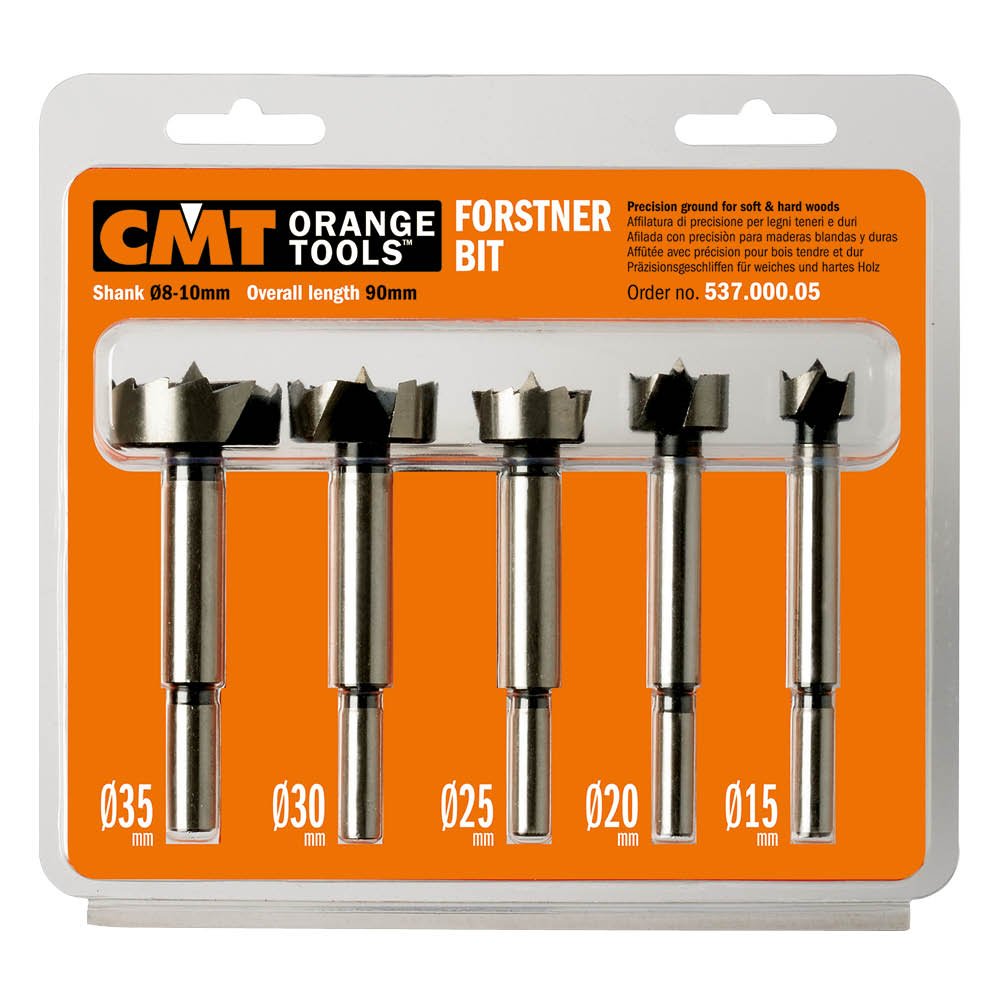 CMT 537.000.05 - Forstner Bit Set With Case 5-Pce Hl S=8-10 Rh