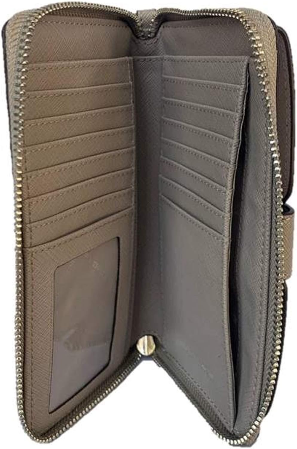 Michael Kors Jet Set Travel Medium Zip Around Phone Holder Wallet Wristlet Bright White Handbags Amazon Com
