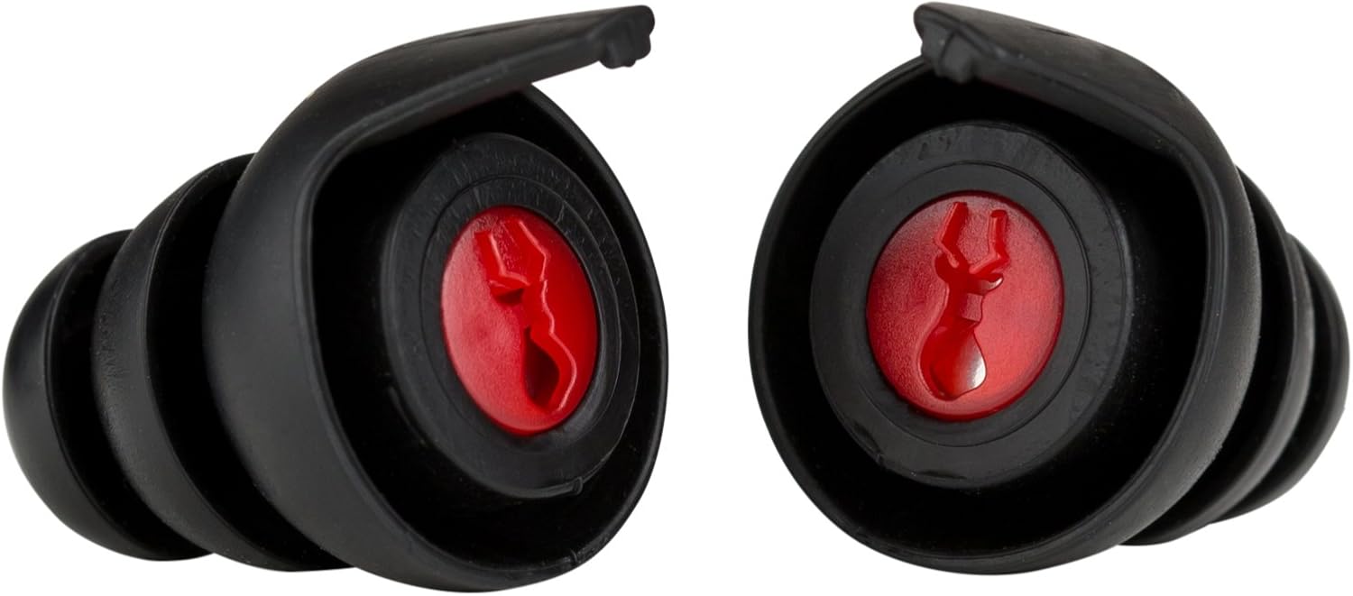 Safariland in-Ear Impulse Hearing Protection, Black/Red, Medium/Large : Clothing