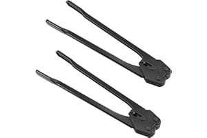 SEHOI 2 PCS 20'' Black Strapping Sealer for 1/2'' - 3/4'' Width Polypropylene and Polyester Strap, Heavy Duty Manual Banding Sealer Tools with Long Handle for Both Poly & Polyester Strap
