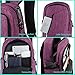 Yorepek College Backpack, Laptop Bag with Headphone Port and USB Charger Ports, Slim Anti Theft Travel Bag for School Students, Fits up to 17 Inch Laptop / Computer, Purple