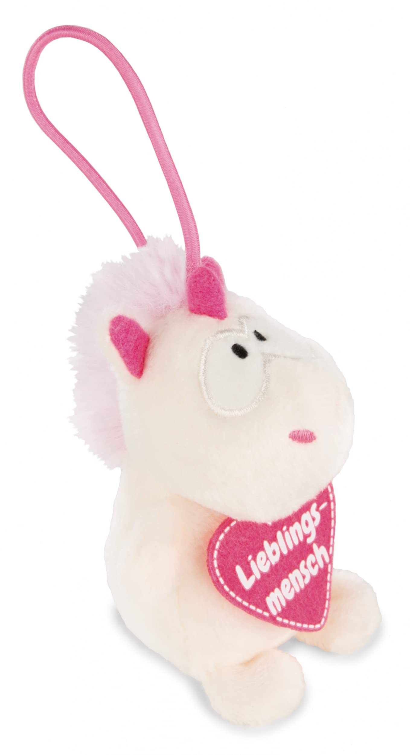 NICI 42723 Unicorn Theodor Pendant 8 cm White/Pink